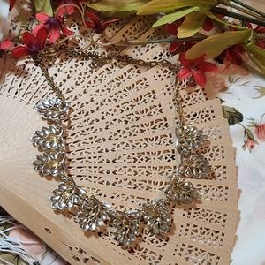 Elegant Gold Leaf Necklace Vintage